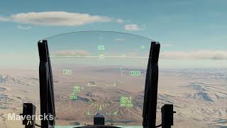 DCS Viper  Ground target designation with JHMCS  helmet mounted sight Tutorial [upl. by Yentnuoc]