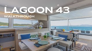 Lagoon 43 Walkthrough amp Details [upl. by Eintirb908]