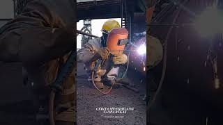 Las stik welderfabricator welder helmkuning mekanik morowali senimanapi [upl. by Robillard]