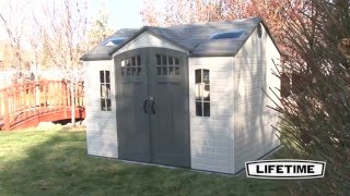 Lifetime 10x8 Side Entry Shed w Floor 60178 [upl. by Senn]