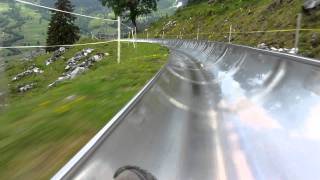 Pfingstegg Sommerrodelbahn Fahrt mit Unfall  Toboggan run with accident [upl. by Giovanna]