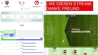 FC Ingolstadt 04  1 FC Kaiserslautern live broadcast 🔴 with detailed visual and text effects 2024 [upl. by Ades]