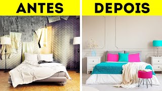 IDEIAS PARA REFORMAR UM QUARTO GASTANDO POUCO Truques de Decoração e Organização [upl. by Arden434]