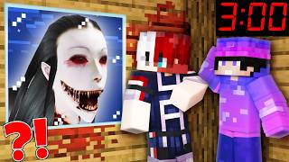 We Got Haunted By Scary Ghost AT 3 AM In Minecraft World [upl. by Areivax433]