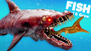 Playing as The DANGEROUS CORRUPTED SHARK  Feed and Grow Fish [upl. by Poore]