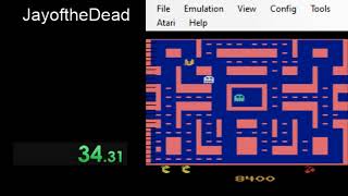 Ms PacMan Atari 2600 10000 Points Speedrun PB 035255 [upl. by Nomde731]