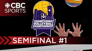 Sherbrooke vs Queens U SPORTS Mens Volleyball National Championship Semifinal 1  CBC Sports [upl. by Yur]