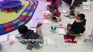 Kindergarten Math Lesson Decomposing Numbers And Writing Equations [upl. by Suu626]