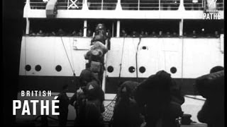 Troopship quotSs Dilwaraquot Leaves Southampton Docks With Troops For Middle East 1956 [upl. by Abran951]