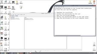 Install a Certificate to the Trusted Root Authorities [upl. by Leventis]