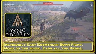 Assassins Creed Odyssey  Easy Erymanthian Boar Fight [upl. by Atinihc417]