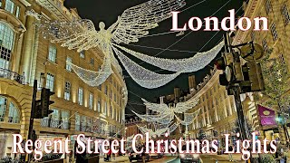 LondonUK🇬🇧Regent Street Dazzling Christmas Lights 2024 [upl. by Georgia972]