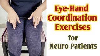 10 Easy Eye  Hand coordination Exercises for neuro patients [upl. by Carvey212]