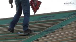 Roofing  Installation of Felt amp Battens [upl. by Hpotsirhc]