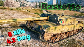 Semovente M43 Bassotto  8 Frags 42K Damage Master by player SendMeCurvedFlowers [upl. by Mariel]