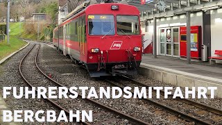 Führerstandsmitfahrt Bergbahn Altstätten – Gais │Führerstandsmitfahrt │Train Drivers View [upl. by Wittenburg]