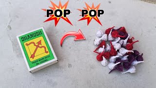 How to Make POP POP Cracker Using Matchbox  Homemade Diwali Cracker Easy [upl. by Ollehto]