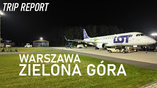 Samolotem z Warszawy do Zielonej Góry  LOT  Babimost  Embraer 175 [upl. by Etteloiv]