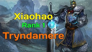 RANK 1 TRYNDAMERE  XIAOHAO TRYNDAMERE VS FIORA  XIAOHAO STREAM [upl. by Elyr]