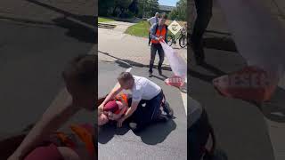 Climate protester run over by lorry in Germany [upl. by Nuhsyar732]