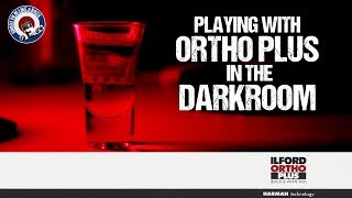 Ilford Ortho Plus  Developing under Red Light [upl. by Atinehs]