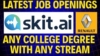 Direct Hiring  off campus drive for 2024 batch  Skitai Renault Hiring  2022 2023 2024 BATCH [upl. by Nnairrek]