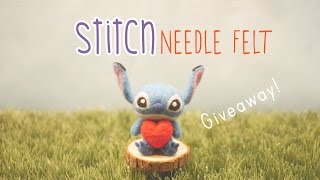 Needle Felted Stitch Tutorial  Giveaway CLOSED [upl. by Estrin]