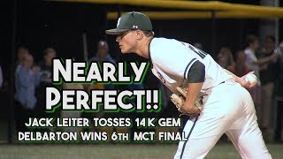 2019 MLB Draft Watch  Jack Leiter  Delbarton NJ RHP  14 Ks OneHitter vs West Morris [upl. by Falda]