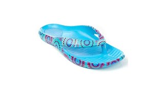 Tony Little Cheeks Printed Health Sandal with Gel Footbed [upl. by Hughes773]