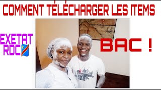 COMMENT TELECHARGER DES ITEMS  EXETAT RDC [upl. by Stetson]