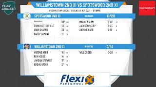 Williamstown 2nd XI v Spotswood 2nd XI [upl. by Elorak994]