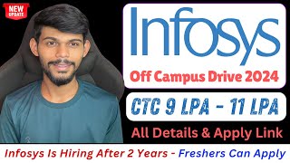 Infosys Is Hiring After 2 Years  Freshers Eligible  Apply Now [upl. by Manson]