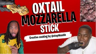 Oxtail mozzarella stick recipe reactionvideo [upl. by Cloots963]