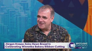 Jürgen Krauss Joins Hewn Bread In Celebrating Winnetka Bakery RibbonCutting [upl. by Aivatan]