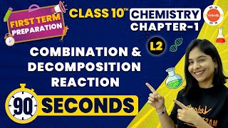 CBSE Class 10  Combination and Decomposition Reaction One Shot  Chemical Reaction and Equations [upl. by Shewchuk]