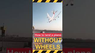 How not to land a plane without wheels trichy trichyairport flightlanding [upl. by Sibbie]