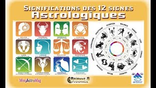 Significations Astrologiques des 12 signes du zodiaque [upl. by Dulcea]