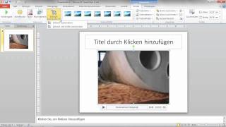 Videomaterial bearbeiten  Erfolgreich präsentieren mit PowerPoint 2010 [upl. by Valenta264]