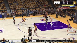 NBA 2K25 1st Playoff West 1R G1 LA Lakers vs San Antonio Spurs LeBron MVP [upl. by Ginevra]