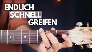 Gitarrenakkorde SCHNELL greifen  Einfache Methode [upl. by Eniliuqcaj]