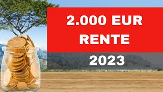 Rentenerhöhung 2023 💥 EXTREM so viel Steuer zahlen Sie nun auf 2000 Euro Rente 💥 [upl. by Camilla]