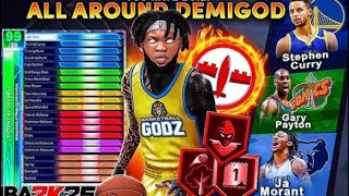 THIS 6’3 DEMIG0D BUILD WILL BREAK NBA2K25BEST ISO BUILD HOF SHOOTING amp FINISH BADGESBest Build 2K [upl. by Ettennahs]