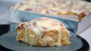 EASIEST Cinnamon Rolls Recipe [upl. by Eixid]