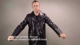 Alexander Leathers Peacoat Horween Chromexcel Steerhide Black [upl. by Ayikahs]