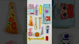 Amazing Fancy Stationery Collection Pencil Box Highlighter Pen Pencil stationery backtoschool [upl. by Yael757]