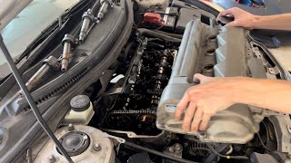 How to change a rockervalve cover gasket Toyota Celica 19992006  Celica Build Pt2 [upl. by Asilehc]