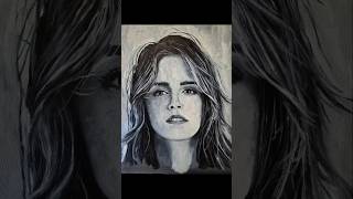 Emma Watson portrait done in oil paint art speedpaint [upl. by Eelta]