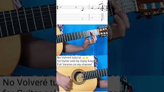 Gipsy Kings tutorial  No Volveré Amor mio for Guitar solo with tab chord amp Full explanation [upl. by Ligriv734]