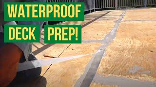 WATERPROOFING BalconyDECK — How to Prepare [upl. by Nnyroc376]