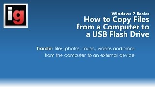 How to Copy or Transfer Files from a Computer to a USB Flash Drive [upl. by Karsten]